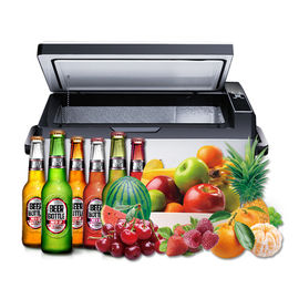 Durable Mini Car Refrigerator With Tempered Glass And Steel Housing